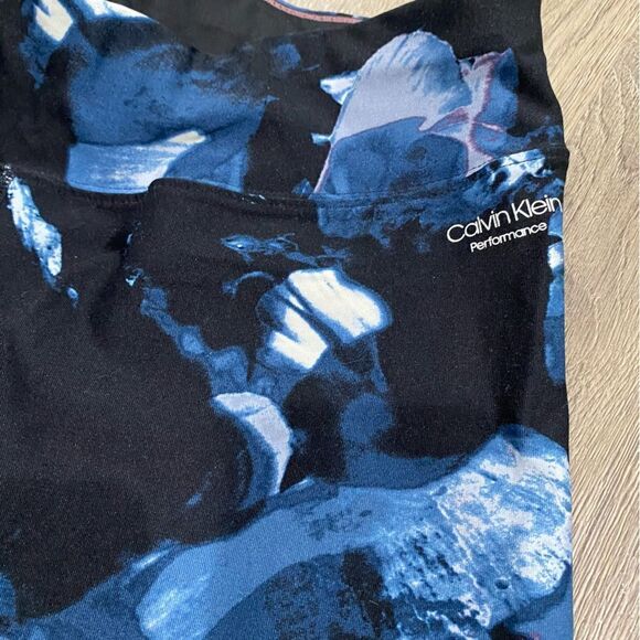 2 FOR $10 Calvin Klein Performance Wick Leggings Sz L Running Active Yoga Pants - Picture 2 of 5